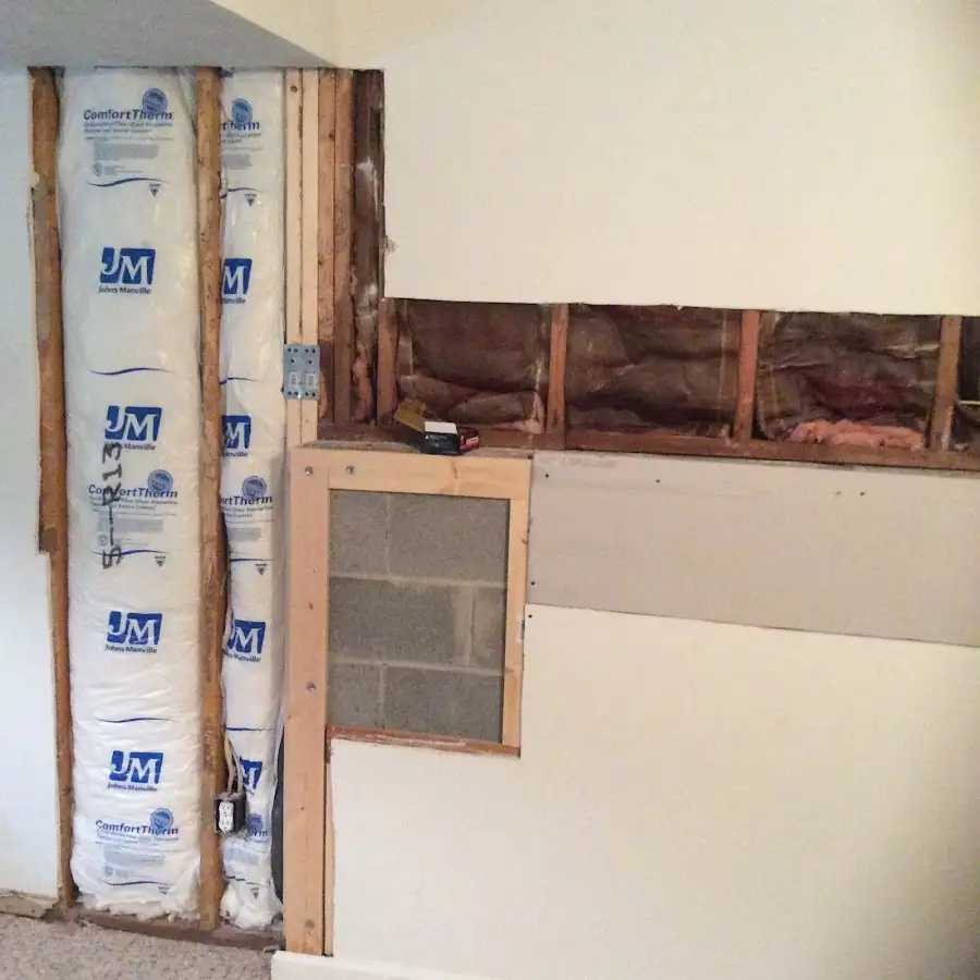 Wall insulation replacement during Contents Cleaning & Restoration in Long Lake